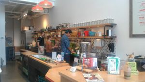 Inside Radicle Juice Vancouver, BC Canada at Radicle Juice in Vancouver