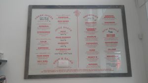Menu at Radicle Juice Vancouver, BC Canada at Radicle Juice in Vancouver
