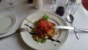 Vegan nut steak at Rauda Husid in Eyrarbakki