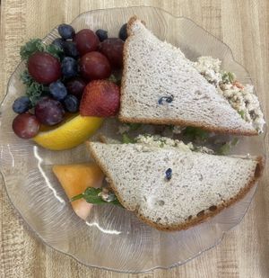 I get the same thing every year — if you haven’t tried the Egg-less Egg Salad, I really encourage it!  at Green Cuisine Restaurant in Stone Harbor