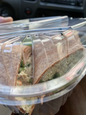 Egg-less Egg Salad Wrap to go! at Green Cuisine Restaurant in Stone Harbor