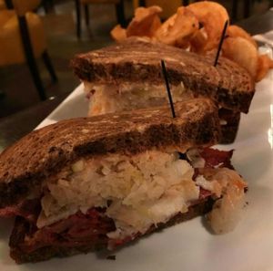 Vegan Rueben at True BBQ and Whiskey Bar in Munster
