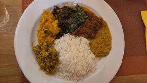 Rice and curry at CIMA Curry in Zurich