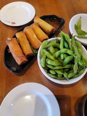 Veggie egg rolls at Tengu Ramen in Escondido