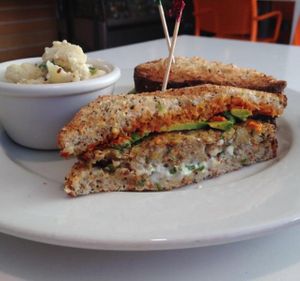 You're So Keen sandwich w/ side of Tahini Cauliflower  at s.e.e.d. Cafe in Phoenix