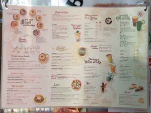 Menu at Bagels & Beans - Keizersgracht in Amsterdam