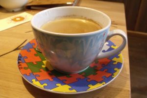 Large coffee at Bagels & Beans - Keizersgracht in Amsterdam