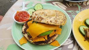 Tex mex bagel at Bagels & Beans - Keizersgracht in Amsterdam