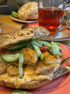Thai Sweet Chilli ‘Chicken'  at Bagels & Beans - Keizersgracht in Amsterdam