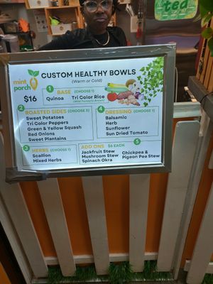 Custom Healthy Bowls! at MintPorch Cafe in New York City