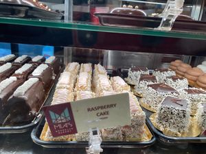 Vegan rasberry  at Mia's Brooklyn Bakery in New York City