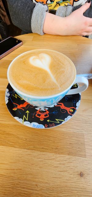 Oat cappuccino at Bagels & Beans - Overtoom in Amsterdam