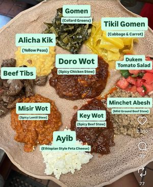   at Amen Habesha Restaurant in Nottingham