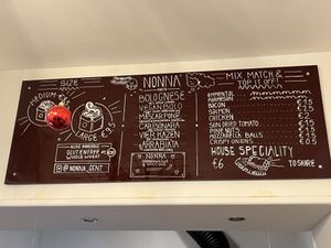 Full menu inside   at Nonna Gent in Ghent