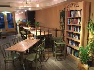 Downstairs seating  at Bagels & Beans - Spaarndammerstraat in Amsterdam