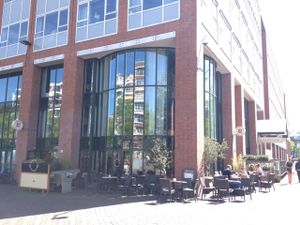 Outside at Bagels & Beans - Waterlooplein in Amsterdam