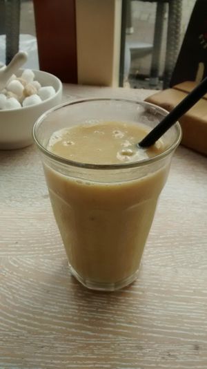 Banana fresh juice at Bagels & Beans - Waterlooplein in Amsterdam