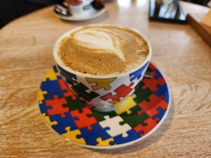 Flat White at Bagels & Beans - Waterlooplein in Amsterdam