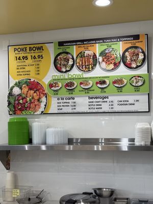 Menu  at Ahipoki in Hawthorne