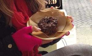 Most delicious vegan doughnut ever! at Vegabond - Leliegracht in Amsterdam