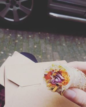 Delicious spring roll at Vegabond - Leliegracht in Amsterdam