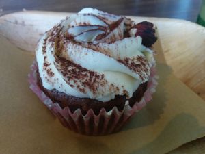 Vegan cupcake at Vegabond - Leliegracht in Amsterdam