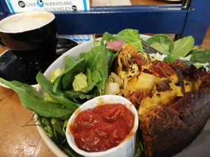 Pumpkin pie with spicy sauce at Vegabond - Leliegracht in Amsterdam