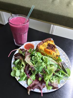 Pumpkin Quiche at Vegabond - Leliegracht in Amsterdam