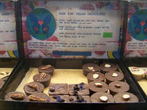 Raw chocolates from Vegabond at Vegabond - Leliegracht in Amsterdam