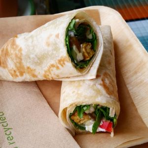 Tempeh wrap  at Vegabond - Leliegracht in Amsterdam