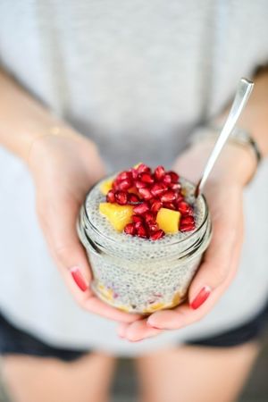 vegan Chia-Pudding at Gartnerei in Bern