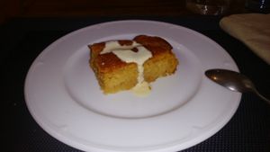 dessert at Tiyoweh La Quietud in Madrid