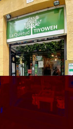 entrance from street at Tiyoweh La Quietud in Madrid