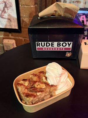 Bread and butter pudding   at Rude Boy in Sydney