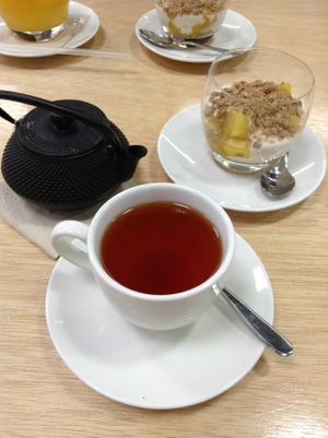 Delicious tea at OBBIO. Many different types and brand and all of them organic. at OBBIO Food in Barcelona