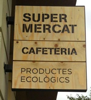 Organic supermarket,  cafeteria, bookshop, natural cosmetics, raw foods, supplements, fruit and veggie market. All of it bio at OBBIO Barcelona. at OBBIO Food in Barcelona