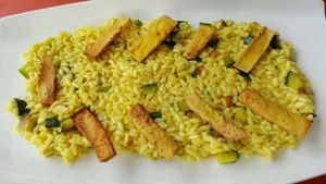 crispy tofu at Vita Health Food Bar in Hvar