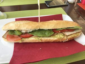 Smoked tofu sandwich  at Vita Health Food Bar in Hvar