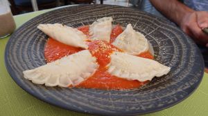Ravioli at Vita Health Food Bar in Hvar