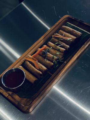 Lumpia shanghai  at The Laughing Monk in San Francisco