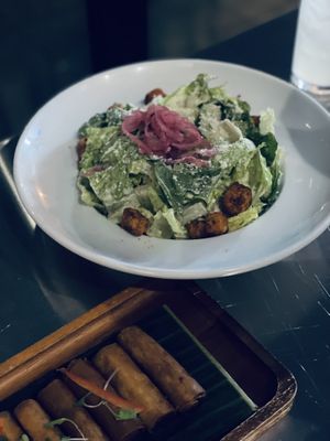 Caesar salad  at The Laughing Monk in San Francisco