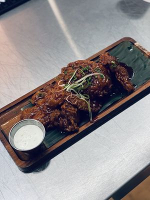 Mushroom wings   at The Laughing Monk in San Francisco