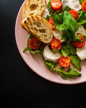 homemade mozzarella at Die FETTE BEETE in Krefeld