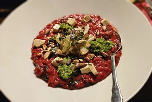 Beetroot Risotto at Die FETTE BEETE in Krefeld