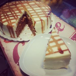 Carrot cake at Sanissimo - Malasaña in Madrid