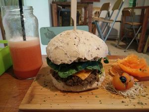 terra nostra burger at Sanissimo - Malasaña in Madrid