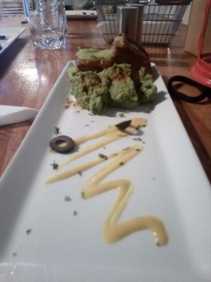 Smoked tofu and hummus at Sanissimo - Malasaña in Madrid