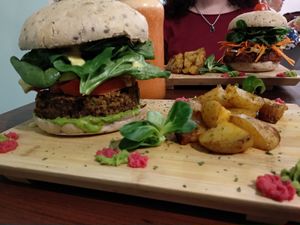 Hamburguesa Terra Nostra at Sanissimo - Malasaña in Madrid