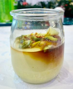 Caramel panna cotta  at Raffles Dubai in Dubai