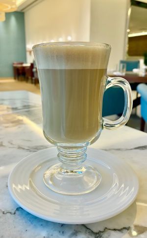Oat latte  at Azur in Dubai